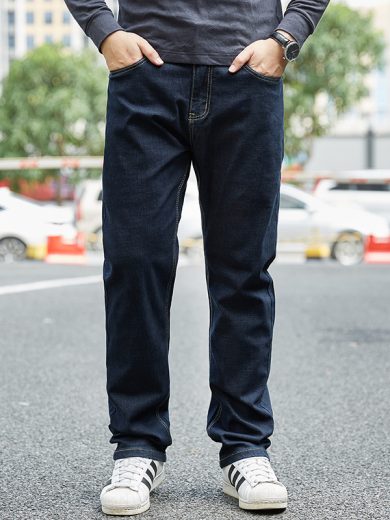Plus-sized Jeans Men's Business Loose Straight - Image 9