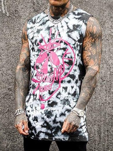 Men's Plus Size Sleeveless Vest 3D Retro Printed Fashion - Image 5
