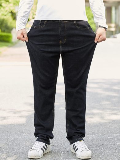 Plus-sized Jeans Men's Business Loose Straight - Image 4