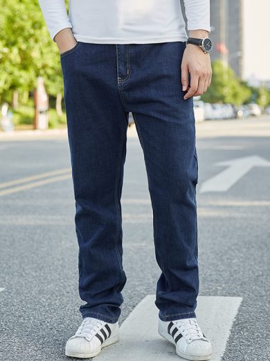 Plus-sized Jeans Men's Business Loose Straight - Image 5