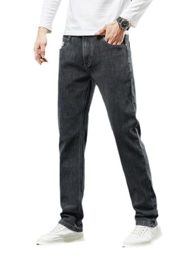 Plus-sized Jeans Men's Business Loose Straight - Image 3