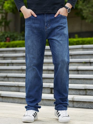 Plus-sized Jeans Men's Business Loose Straight - Image 2
