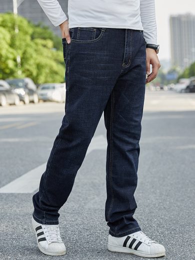 Plus-sized Jeans Men's Business Loose Straight - Image 8