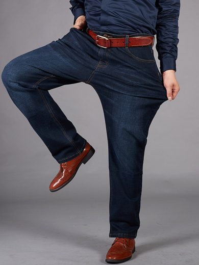Plus-sized Jeans Men's Business Loose Straight