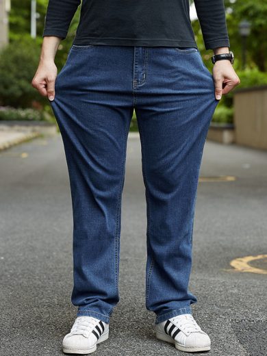 Plus-sized Jeans Men's Business Loose Straight - Image 7